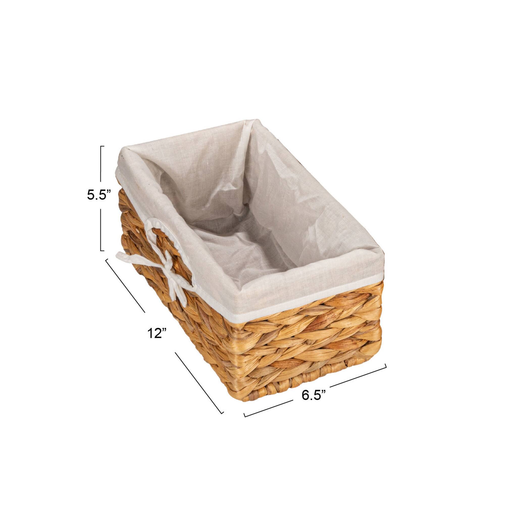 Water Hyacinth Wicker Basket Set